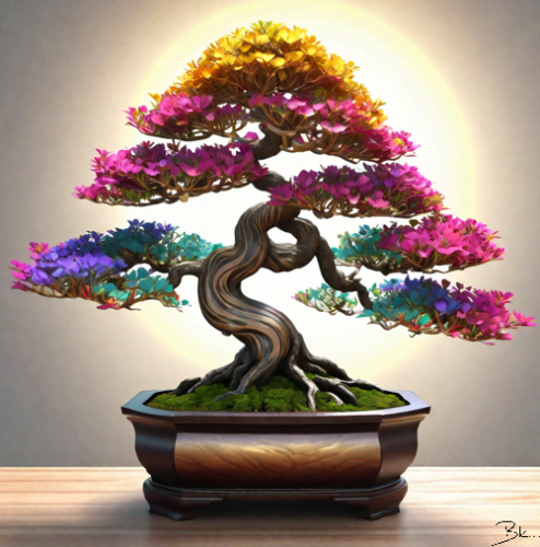 Coloured-Bonsai