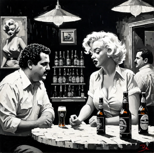 Pablo-and-Marilyn-Sharing-A-Beer